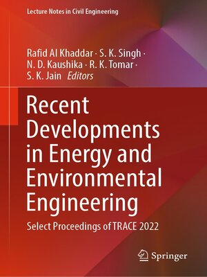 cover image of Recent Developments in Energy and Environmental Engineering